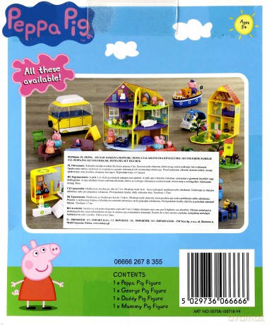 Peppa Pig - zestaw 4 figurek