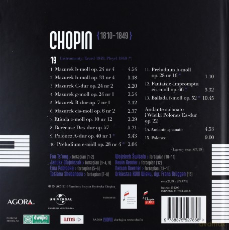 Fryderyk Chopin Tom 19. Janusz Olejniczak: Na Dawnych Fortepianach (digibook) [CD]