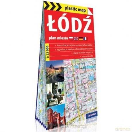 Plastic map Łódź - plan miasta 1:22 000 [KSIĄŻKA]