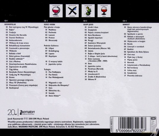 Jacek Kaczmarski: Kolekcja 20.Lecia Pomatonu [4CD]