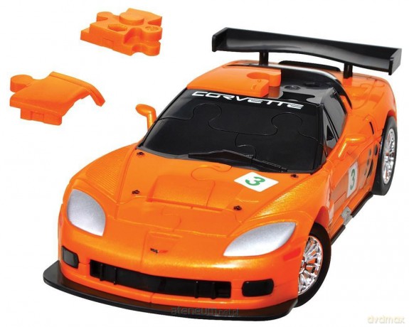 Puzzle 3D Cars - Corvette C6R - poziom 3/4 [GRA]