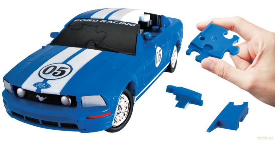 Puzzle 3D Cars - Ford Mustang - poziom 3/4 [GRA]