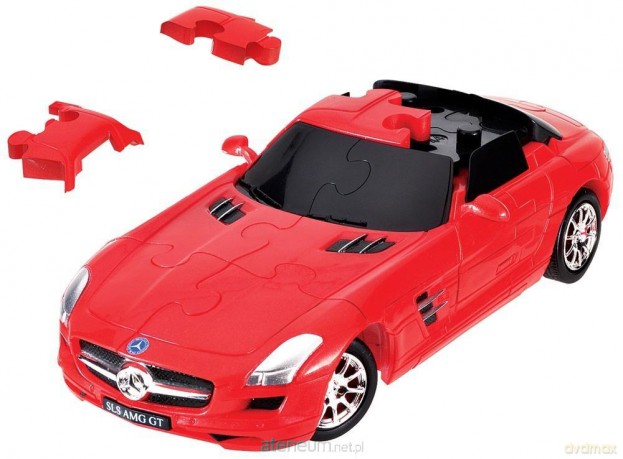 Puzzle 3D Cars - Mercedes SLS AMG - poziom 3/4 [GRA]