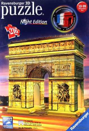 Puzzle 3D Łuk Triumfalny Night Edition [PUZZLE]