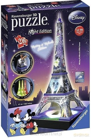 Puzzle 3D Wieża Eifla Night Edition [PUZZLE]