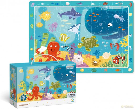 Puzzle Mapa zwierząt + Zwierzęta morskie [PUZZLE]