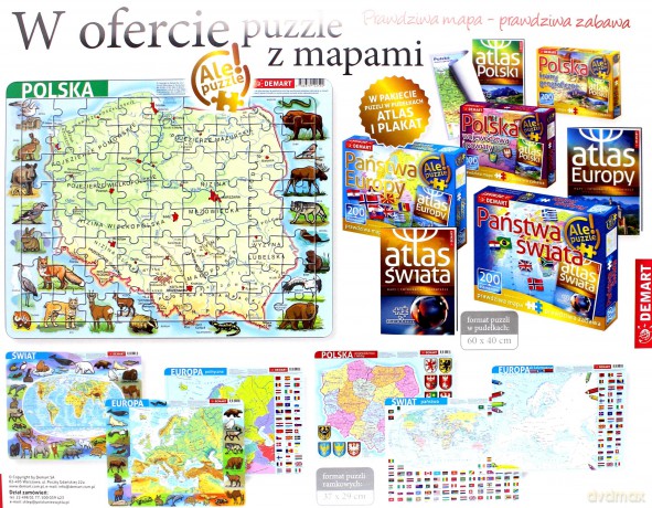 Puzzle ramkowe - Polska fizyczna [PUZZLE]