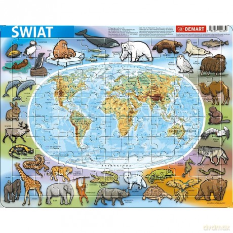 Puzzle ramkowe - Świat fizyczna [PUZZLE]