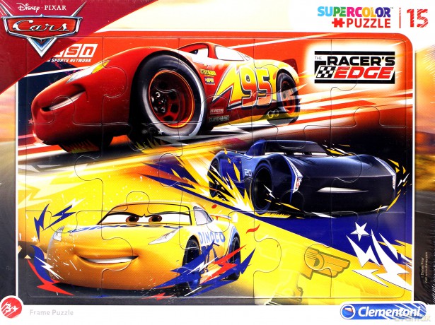 Puzzle ramkowe 15 Super kolor Cars [PUZZLE]