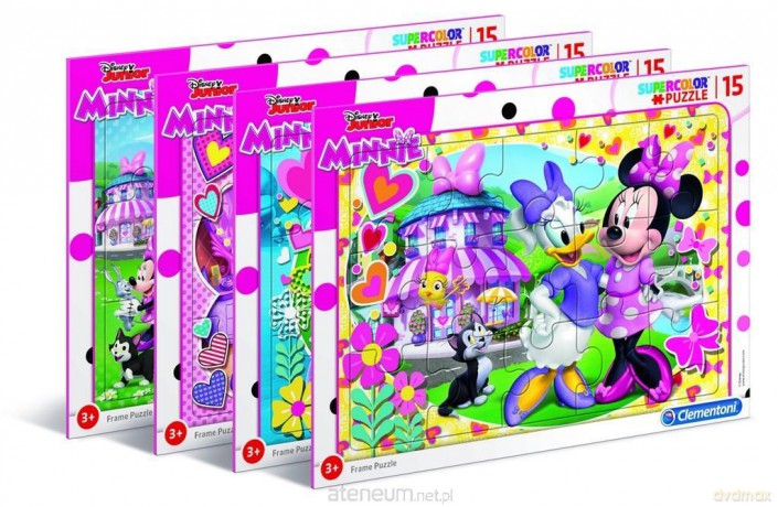 Puzzle ramkowe 15 Super kolor Minnie happy helpers [PUZZLE]