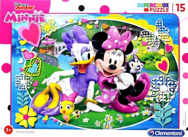 Puzzle ramkowe 15 Super kolor Minnie happy helpers [PUZZLE]
