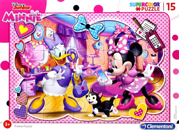 Puzzle ramkowe 15 Super kolor Minnie happy helpers [PUZZLE]