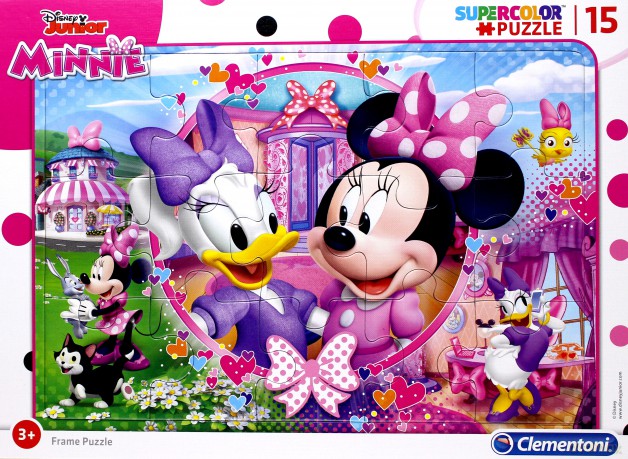 Puzzle ramkowe 15 Super kolor Minnie happy helpers [PUZZLE]