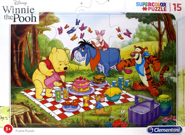 Puzzle ramkowe 15 Super kolor Winnie the pooh [PUZZLE]