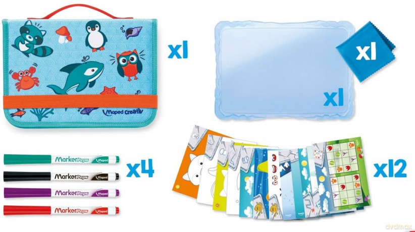 Tablica zmywalna zestaw podróżny