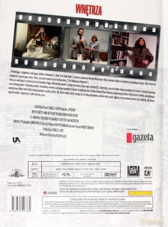 Woody Allen 09: Wnętrza (digibook) [DVD]