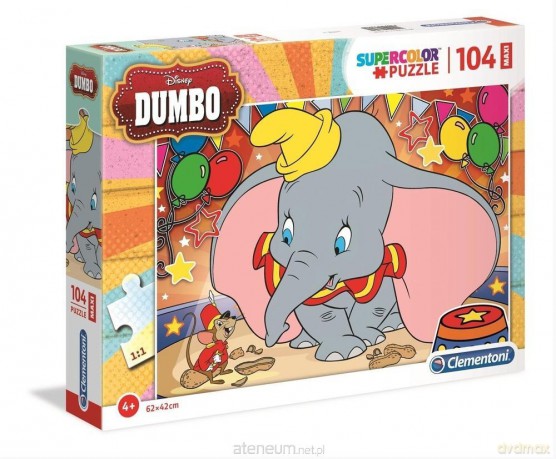 CLEMENTONI 104 el. maxi Super kolor Dumbo [PUZZLE]