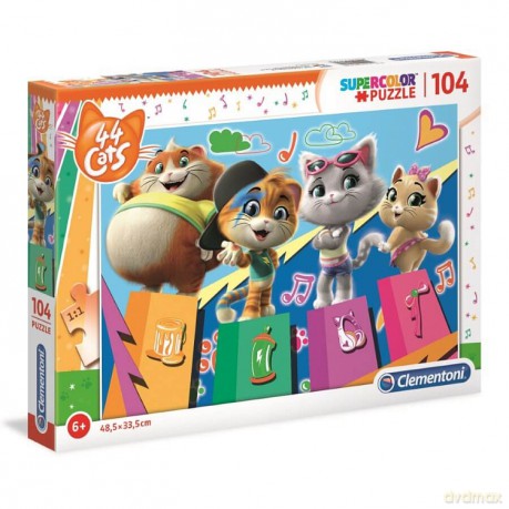 Clementoni 104 el. Super kolor 44 koty [PUZZLE]