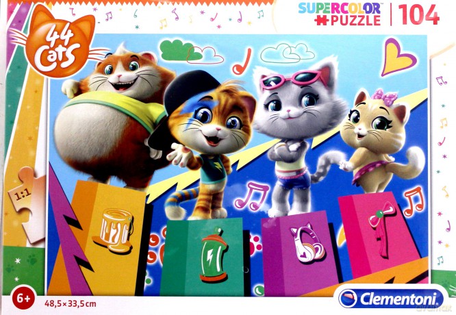 Clementoni 104 el. Super kolor 44 koty [PUZZLE]