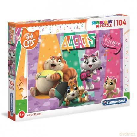 CLEMENTONI 104 el. Super kolor 44 koty [PUZZLE]