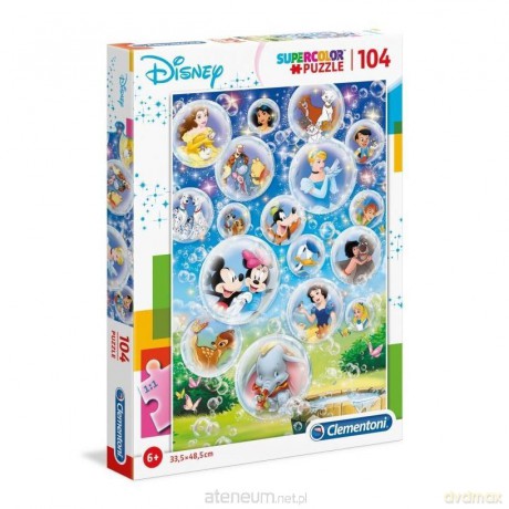 Clementoni 104 el. Super kolor Disney classic [PUZZLE]