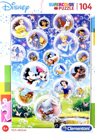 Clementoni 104 el. Super kolor Disney classic [PUZZLE]