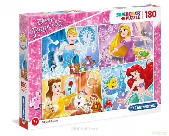 CLEMENTONI 180 el. Super kolor Princess [PUZZLE]