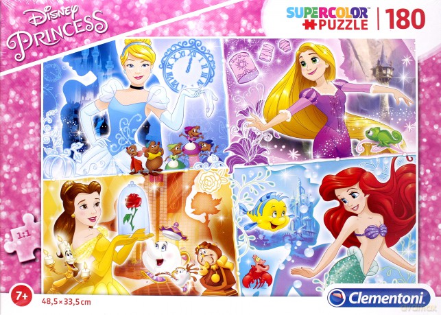 CLEMENTONI 180 el. Super kolor Princess [PUZZLE]
