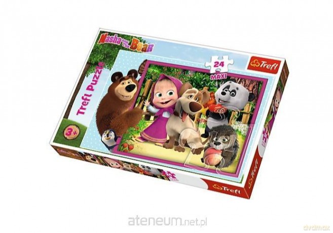 TREFL 24 el. maxi Masza i Niedźwiedź [PUZZLE]
