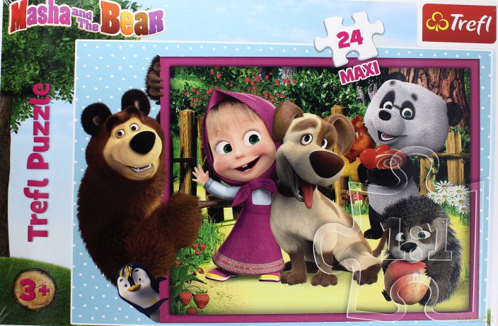 TREFL 24 el. maxi Masza i Niedźwiedź [PUZZLE]