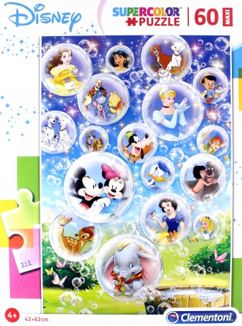 Clementoni 60 el. maxi Super kolor Disney classic [PUZZLE]