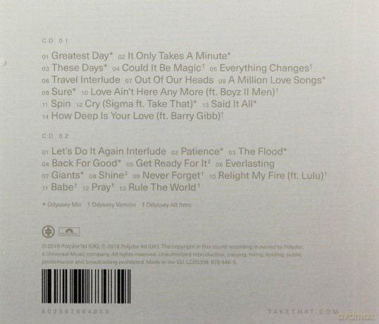 Take That: Odyssey [2CD]