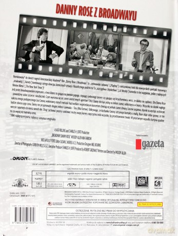 Woody Allen 17: Danny Rose z Broadwayu (digibook) [DVD]