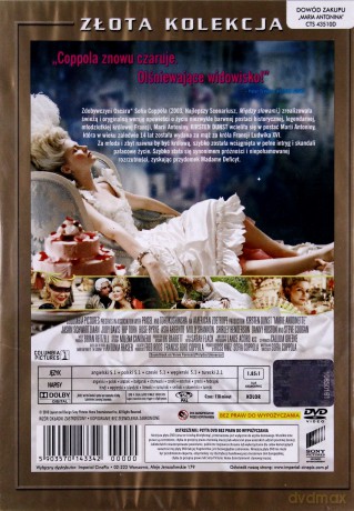 Maria Antonina (złota kolekcja) [DVD]