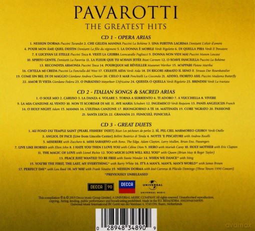 Luciano Pavarotti: The Greatest Hits [3CD]