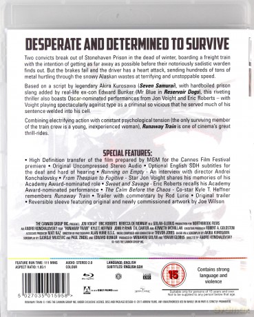 Runaway Train (Uciekający pociąg) [Blu-Ray]