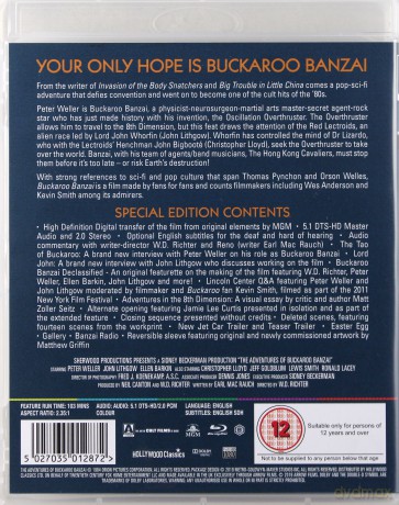 The Adventures Of Buckaroo Banzai Across The 8th Dimension (Przygody Buckaroo Banzai. Przez ósmy wymiar) [Blu-Ray]