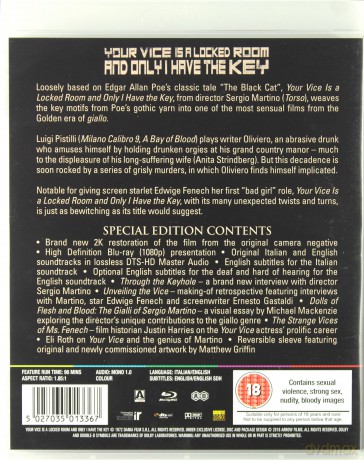Your Vice Is A Locked Room And Only I Have The Key [Blu-Ray]