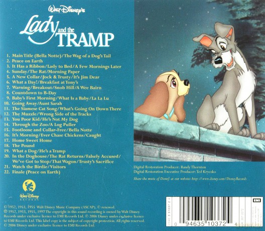 Lady And The Tramp soundtrack (Zakochany Kundel) [CD]