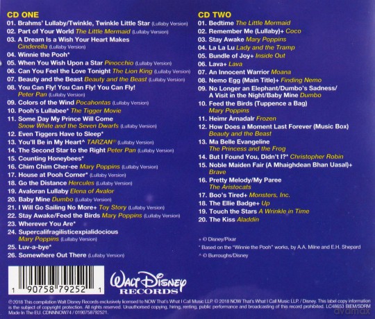 Now That's What I Call Disney Bedtime (Piosenki z bajek) [2CD]