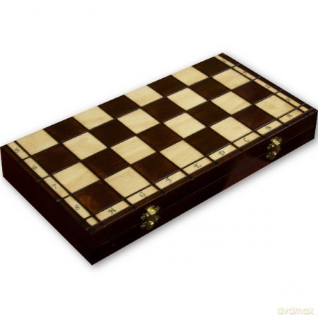 Drewniane Szachy, Warcaby Backgammon [GRA]