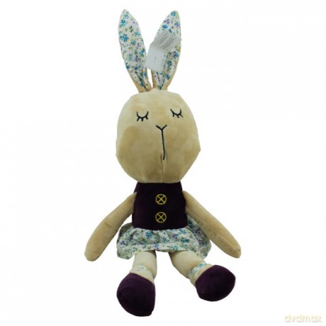 Maskotka Króliczka Balerinka w kolorze fioletowym 48 cm