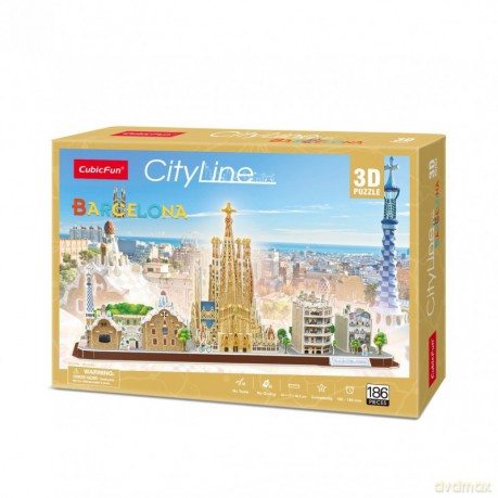 Puzzle 3D City Line Barcelona [PUZZLE]