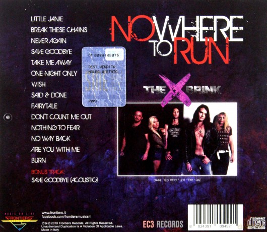 The Brink: Nowhere To Run [CD]