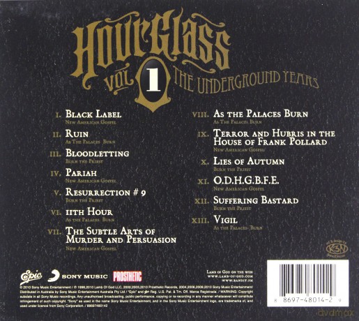 Lamb of God: Hourglass - Volume I - The Underground Years (digipack) [CD]