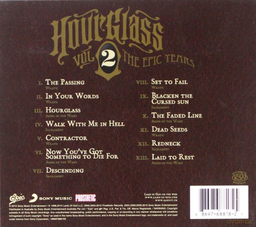 Lamb of God: Hourglass - Volume II - The Epic Years (digipack) [CD]