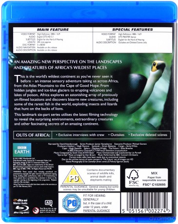 Africa (Afryka) (BBC) [3xBlu-Ray]