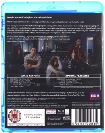 Being Human Season 1-4 (Być człowiekiem) (BBC) [BOX] [Blu-Ray]