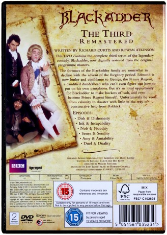 Blackadder Season 3 Remastered (BBC) [DVD]