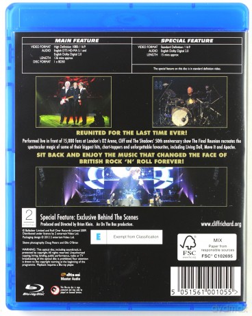 Cliff Richard The Shadows The Final Reunion (BBC) [Blu-Ray]